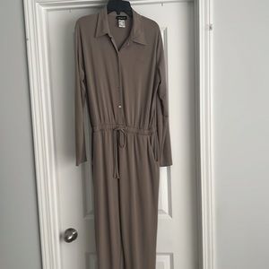 Venus Olive Jumpsuit with draw string.